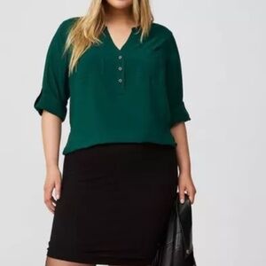 Torrid 3/4 Sleeve Harper Blouse